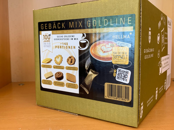 Hellma Goldline Gemischte Kaffee-Portionen (140 Stk. 6-fach sortiert)